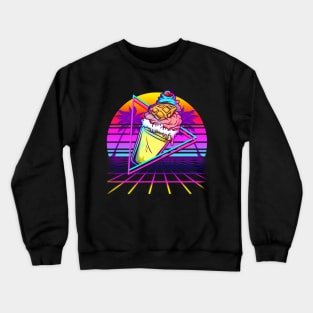 Vaporwave Ice Cream Sunset Crewneck Sweatshirt